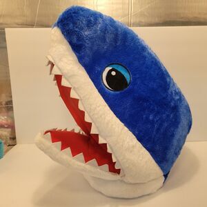 Dan Dee Baby Shark Big Greeter Head Blue Mask Costume Cosplay VGC Adult Unisex